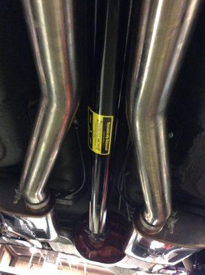 Exhaust and balanced Driveshaft