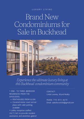 Luxury Buckhead Atlanta condominiums for sale!