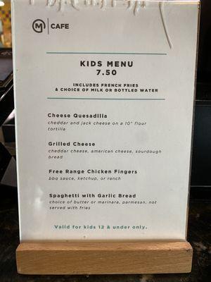 August 2024 (Kids Menu)