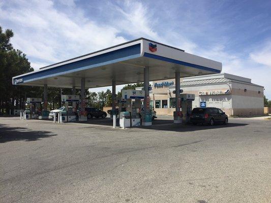 Chevron gas station and mini-mart, Lancaster, California