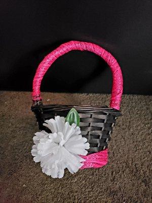 Joanns basket - $5.99 with some $1.25 (Dollar Tree) Ribbon