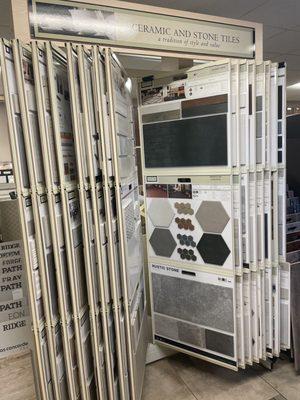 Virginia Tile display rack (one of many)