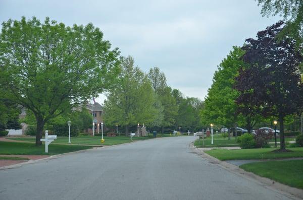 Driving through on Muirfield Dr.