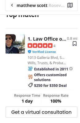 Highly recommend! MDS Law...Matthew D Scott...(See my review)