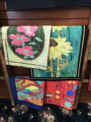 Beautiful quilts and stitching