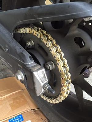 New chain installed by Jeff!