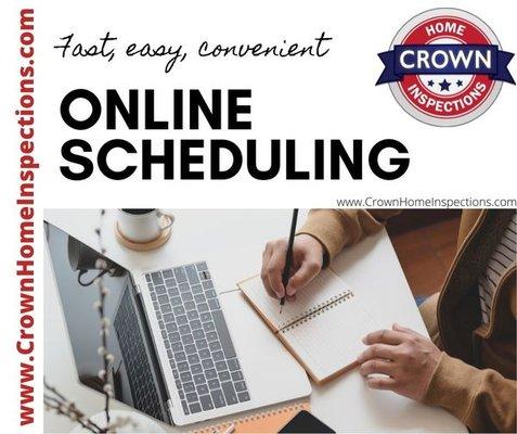 Schedule online at CrownHomeInspections.com