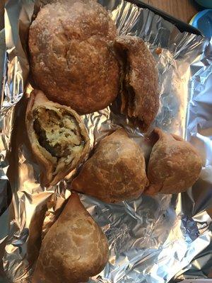 Homemade Apna samosas + kachori - both delish!