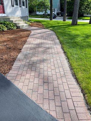 Brick walkway reset