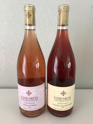 Took home bottles of Rosé of Syrah and Valley of the Sun Rosé.