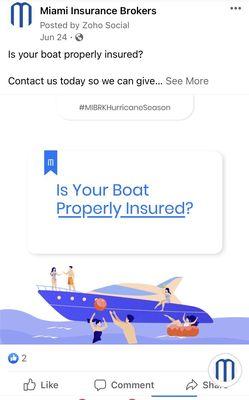 We insure Boats & Yachts of all shapes and sizes