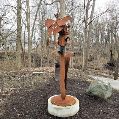 Harmony Afield - Indian Trail entrance by Bill Secunda 2019 - Luna Moth