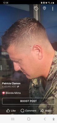 Barber cut here in Old Town Burleson By Patricia Clamon Book here 682 209-3485