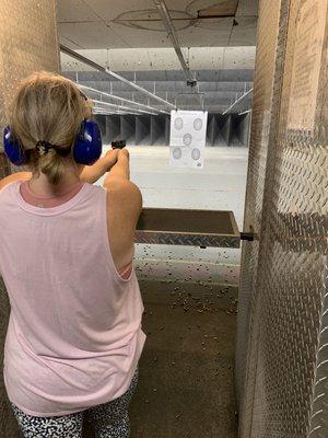 One on One training at the range