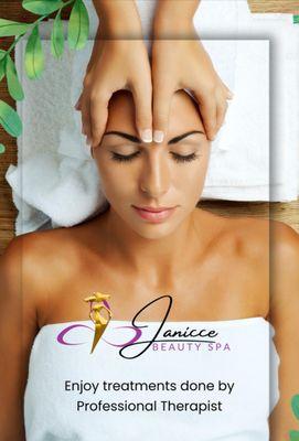 Massage facial y de cabeza