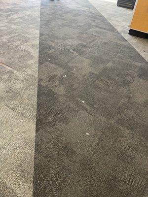 gum stuck carpet