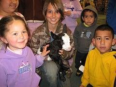 Goat visits storytime