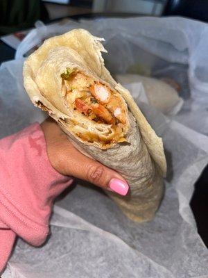 Shrimp burritos