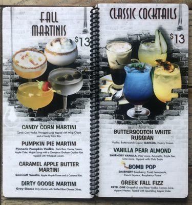 Cocktail Menu