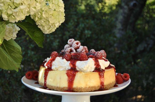 Raspberry and Cream Cheesecake