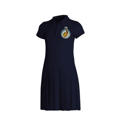 Morris Jeff Community School Navy Polo Dress by Poree's Embroidery