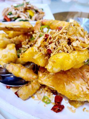 Deep fried Dungeness crab