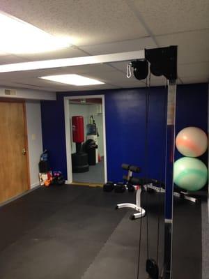 The Gym at BodyOasis is a place I created for certified personal trainers to work with their clients.