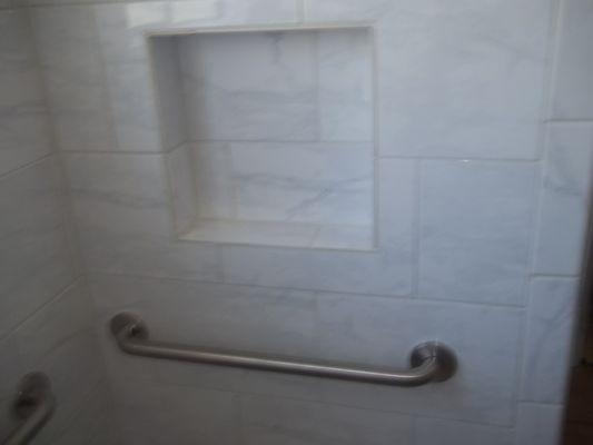 shower stall-bars installed