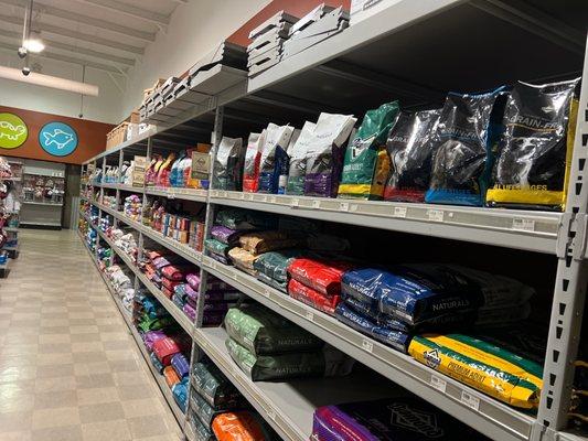 Tons of dog food options, cheaper than Amazon