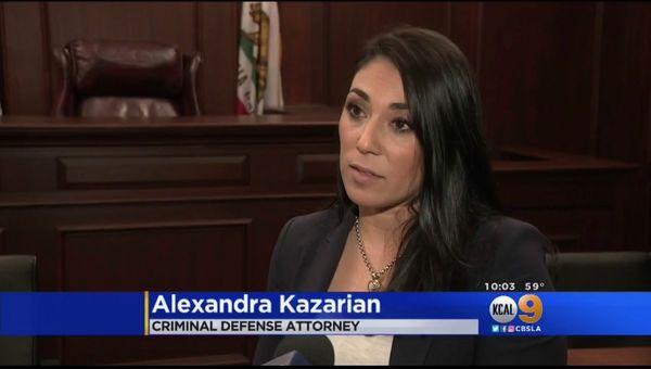 Alexandra presenting legal analysis on KCBSLA