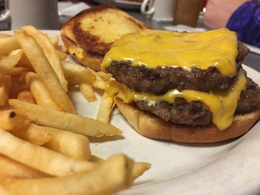 Double Cheeseburger and Fries