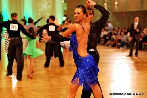 Lilia Sedrakyan competing with Stepan Yeritsyan at the Emerald Ball 2011