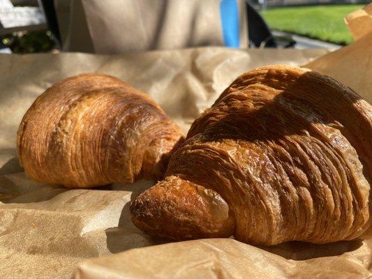 Blue Bottle croissants- Light, crunchy outside, fluffy flaky inside. Very buttery tasting. Delicious!