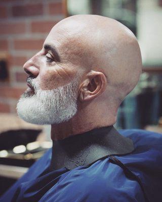 Try our Hot Towel Shave with any beard and head shave service.