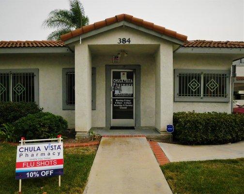 Can't find us? We are located in the heart of Downtown Chula Vista, at 384 H street. This is our front door!