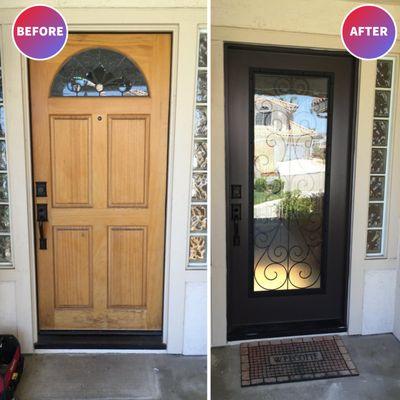 Entry Door (Before & After)