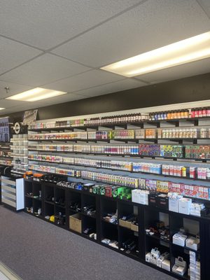 Very wide selection of vape juice