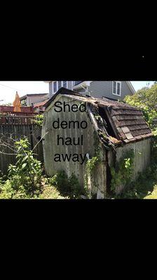 We demo sheds and decks and any home improvement demos required for your project