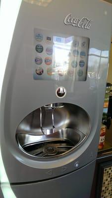 over 100 choices of soft drink from this machine!