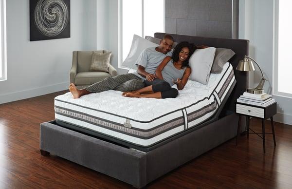 Enjoy the benefits of gel memory foam and a traditional innerspring with an iSeries hybrid mattress by Serta