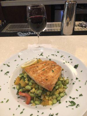 Atlantic Salmon Succotash*