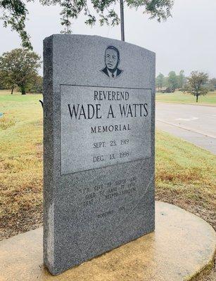 Rev Wade Watts Memorial