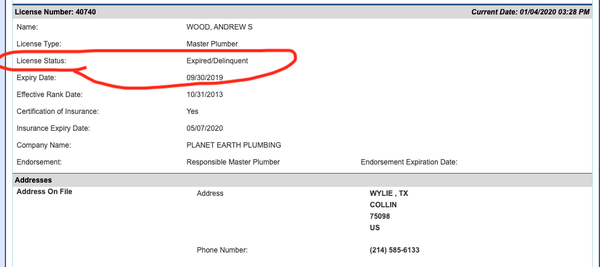 They are NOT licensed in TX, which means that in cities like Plano, you'll be unable to get a permit, which for a water heater, is required