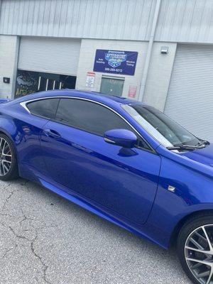 Lexus sporting our high performing ceramic window tints.