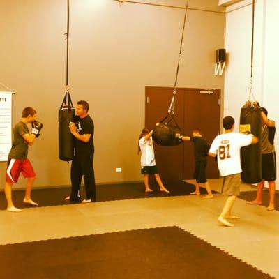 Kids Kickboxing Class at Lionize Training Center!