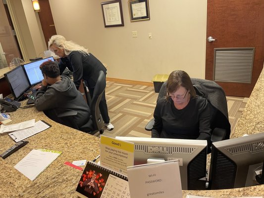 Front desk at Ghorshi Family Dentistry on 23 Feb 2022.