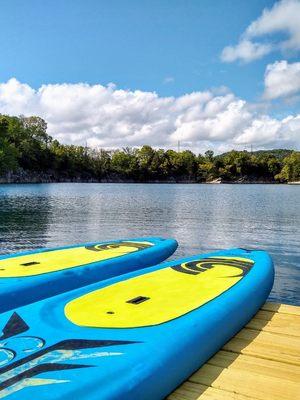 Paddle boards available for rent