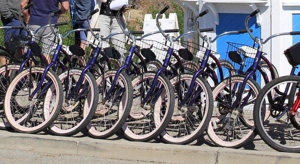 Beach cruiser fleet.