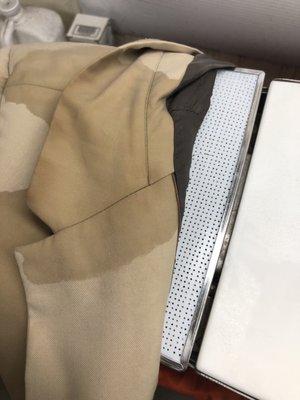 Italian jacket, unknown stain