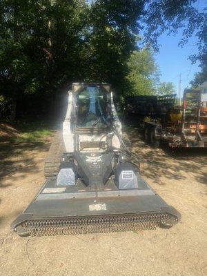 Brush hog and scrub clearing